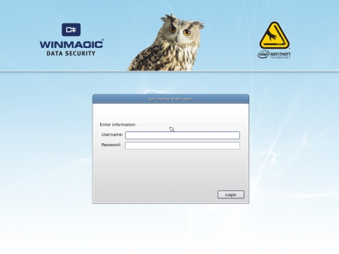 クライアントPCの認証画面