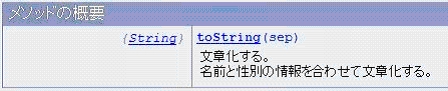 メソッドの概要
