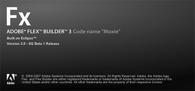 図9　Flex Builder 3起動スプラッシュ