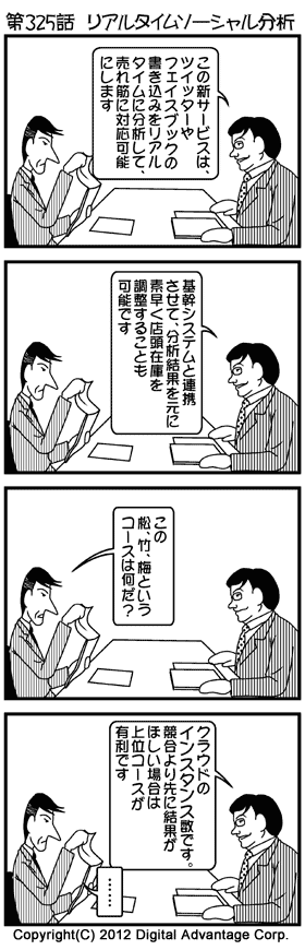 がんばれ！ アドミンくん　第325話 リアルタイムソーシャル分析