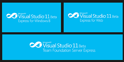 Visual Studio 11 Beta 無償版の製品構成